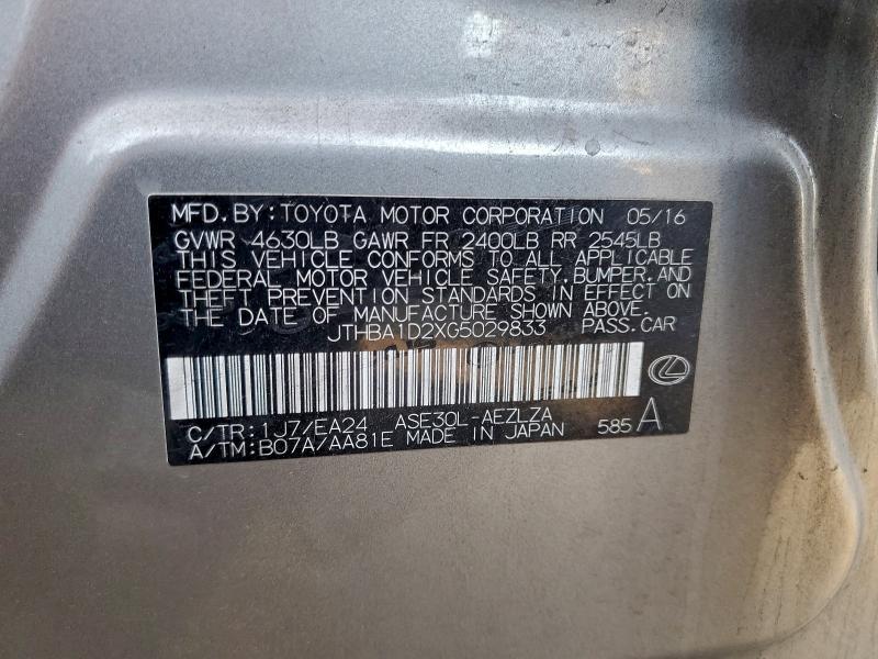 2016 Lexus Is 200t