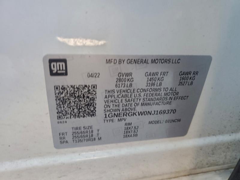 2022 Chevrolet Traverse lt