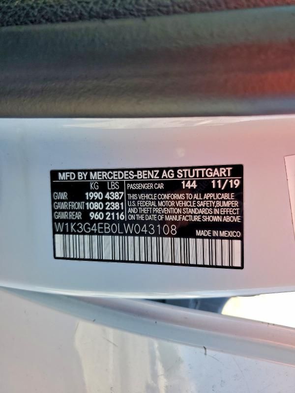 2020 Mercedes-Benz A 220