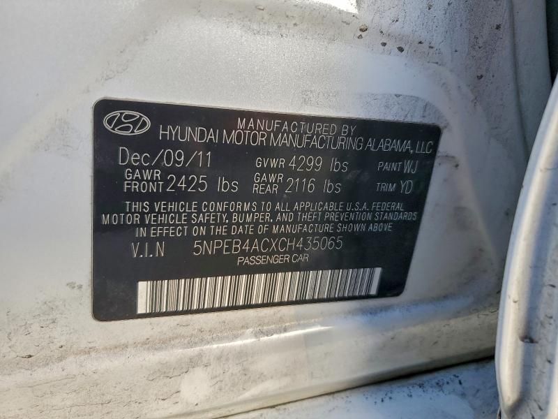 2012 Hyundai Sonata gls