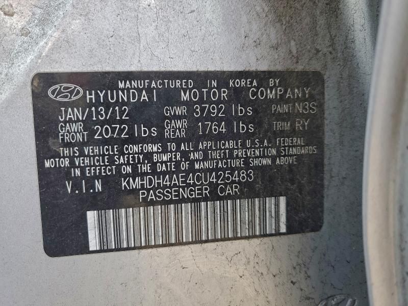 2012 Hyundai Elantra gls