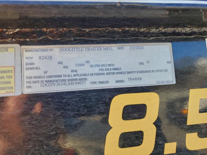 2020 Doolittle FD-304 Equipment Trailer