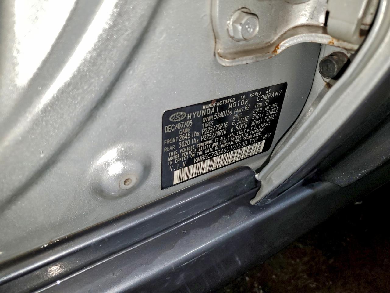 2006 Hyundai Santa fe gls