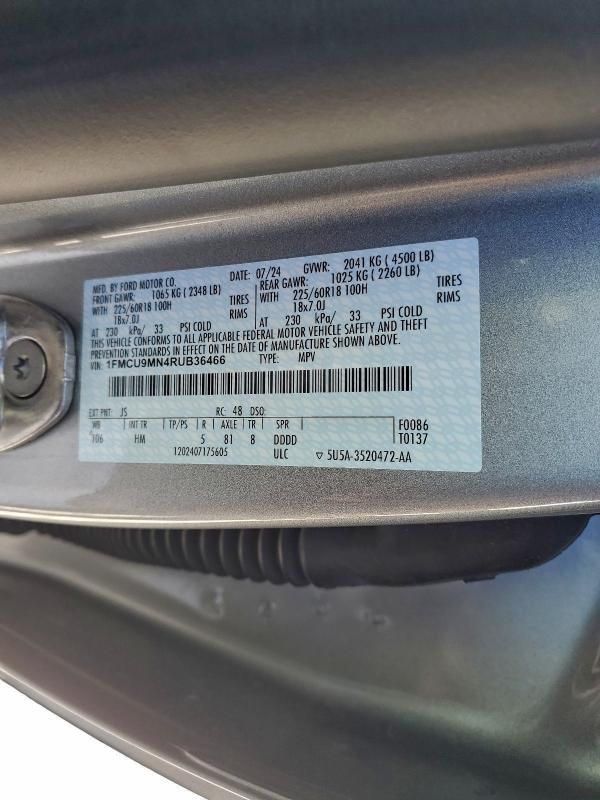 2024 Ford Escape st Line