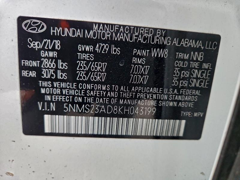 2019 Hyundai Santa fe se