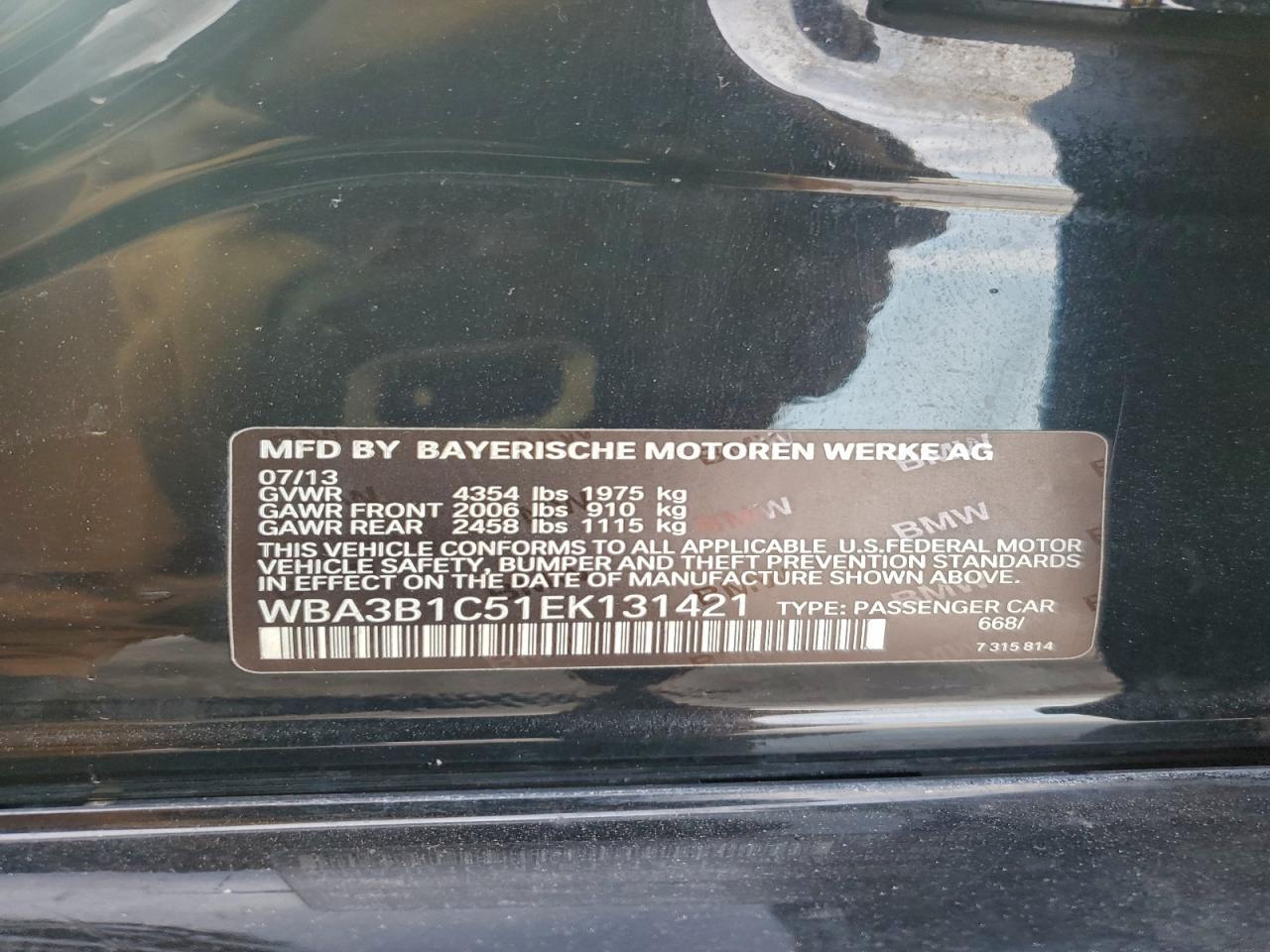 2014 BMW 320 i