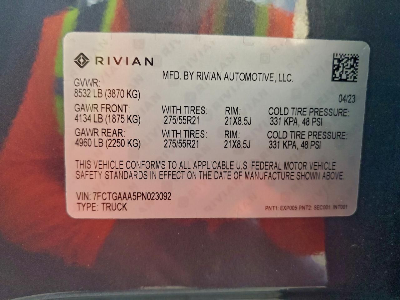 2023 Rivian R1T Adventure