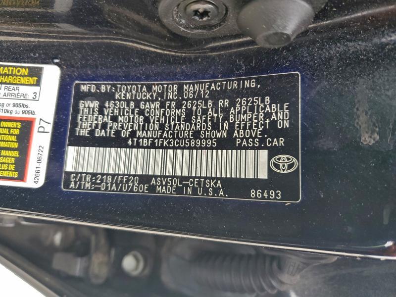 2012 Toyota Camry Base