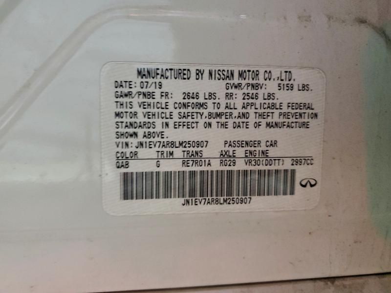 2020 Infiniti Q50 Pure