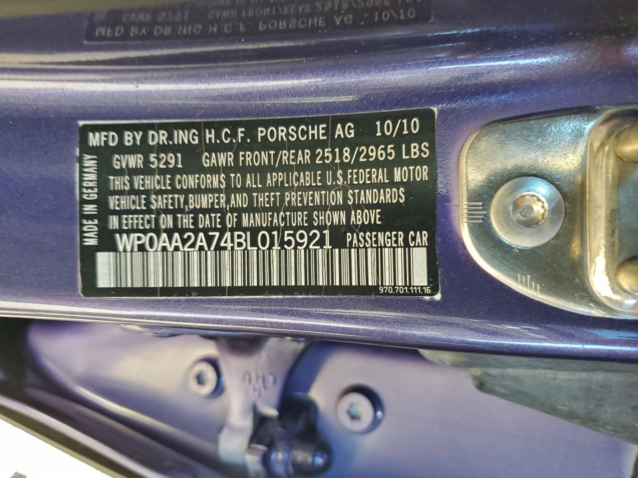 2011 Porsche Panamera 2