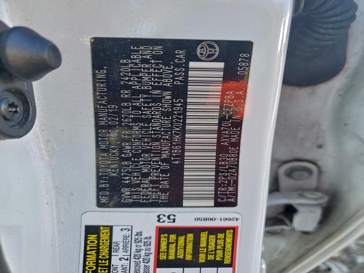 2019 Toyota Camry xse