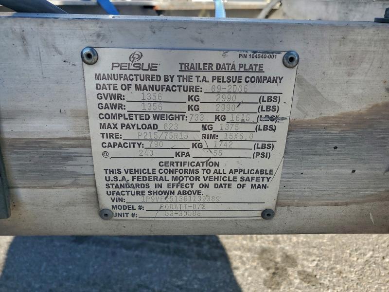 2006 Pelsue UE PODATT-D72 Fiber Optic Splicing Trailer