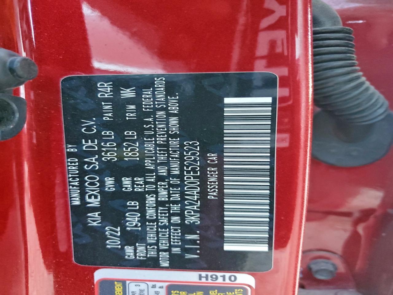 2023 KIA Rio lx