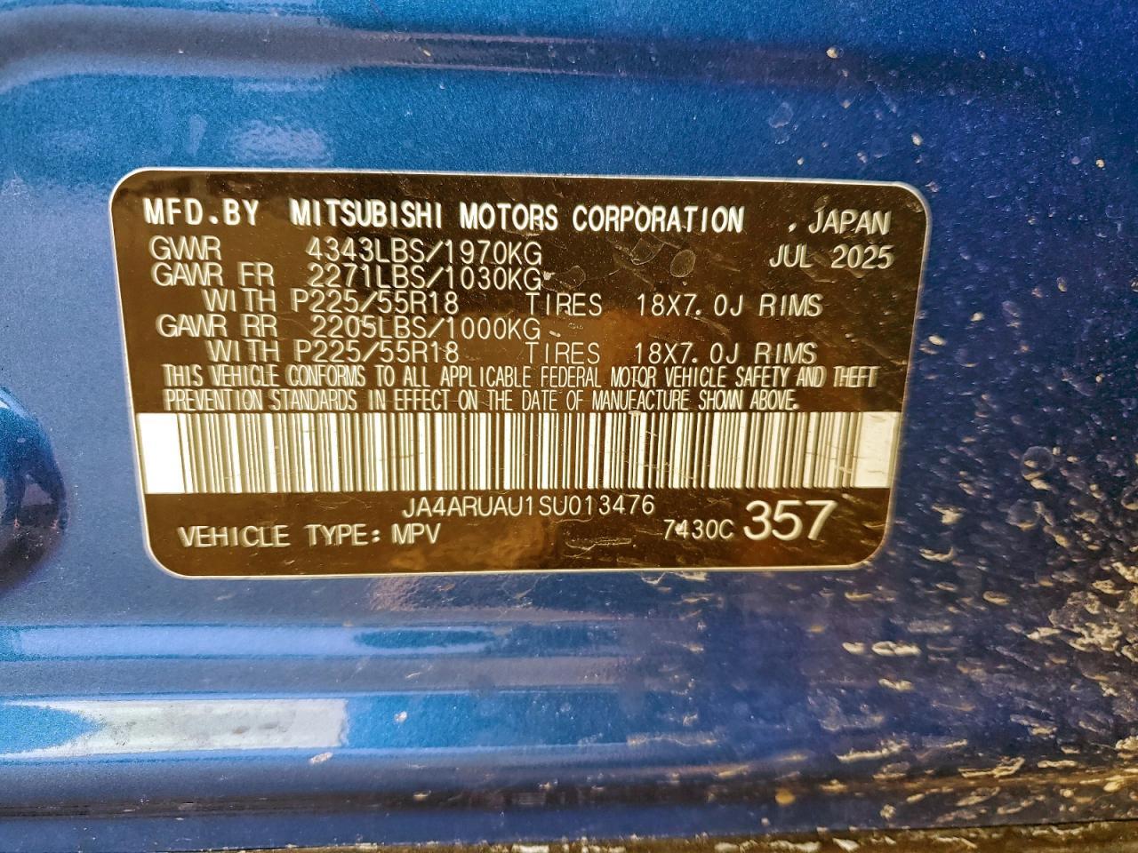 2025 Mitsubishi Outlander Sport s