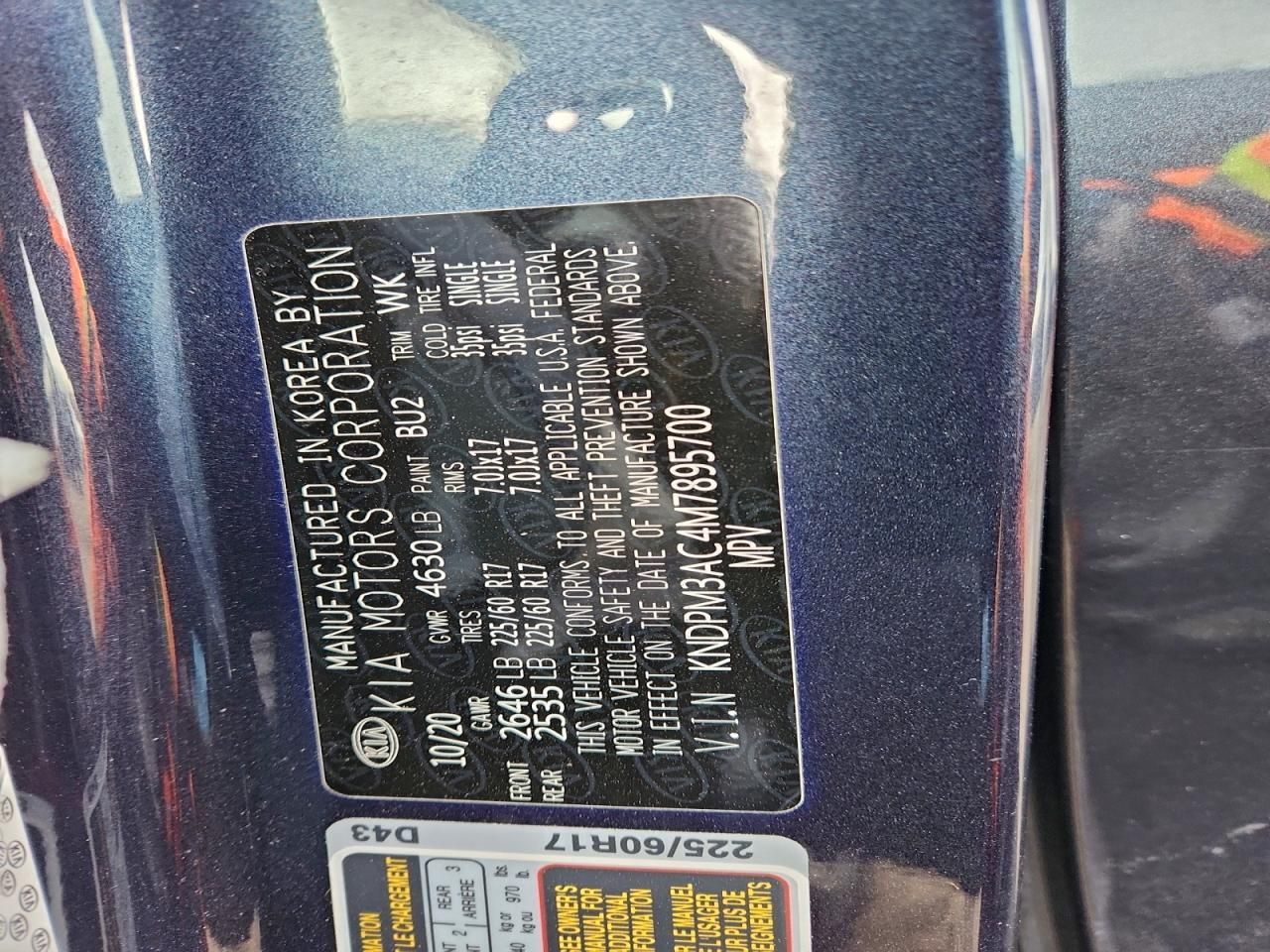 2021 KIA Sportage lx