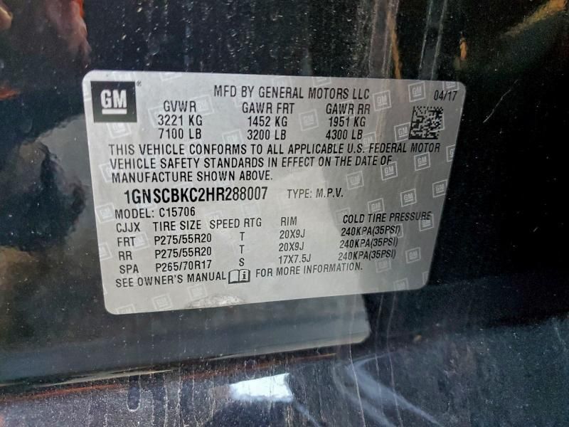 2017 Chevrolet Tahoe C1500 lt