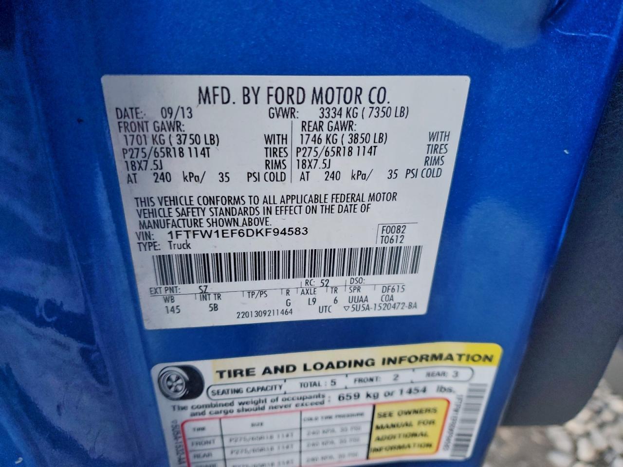 2013 Ford F150 Supercrew