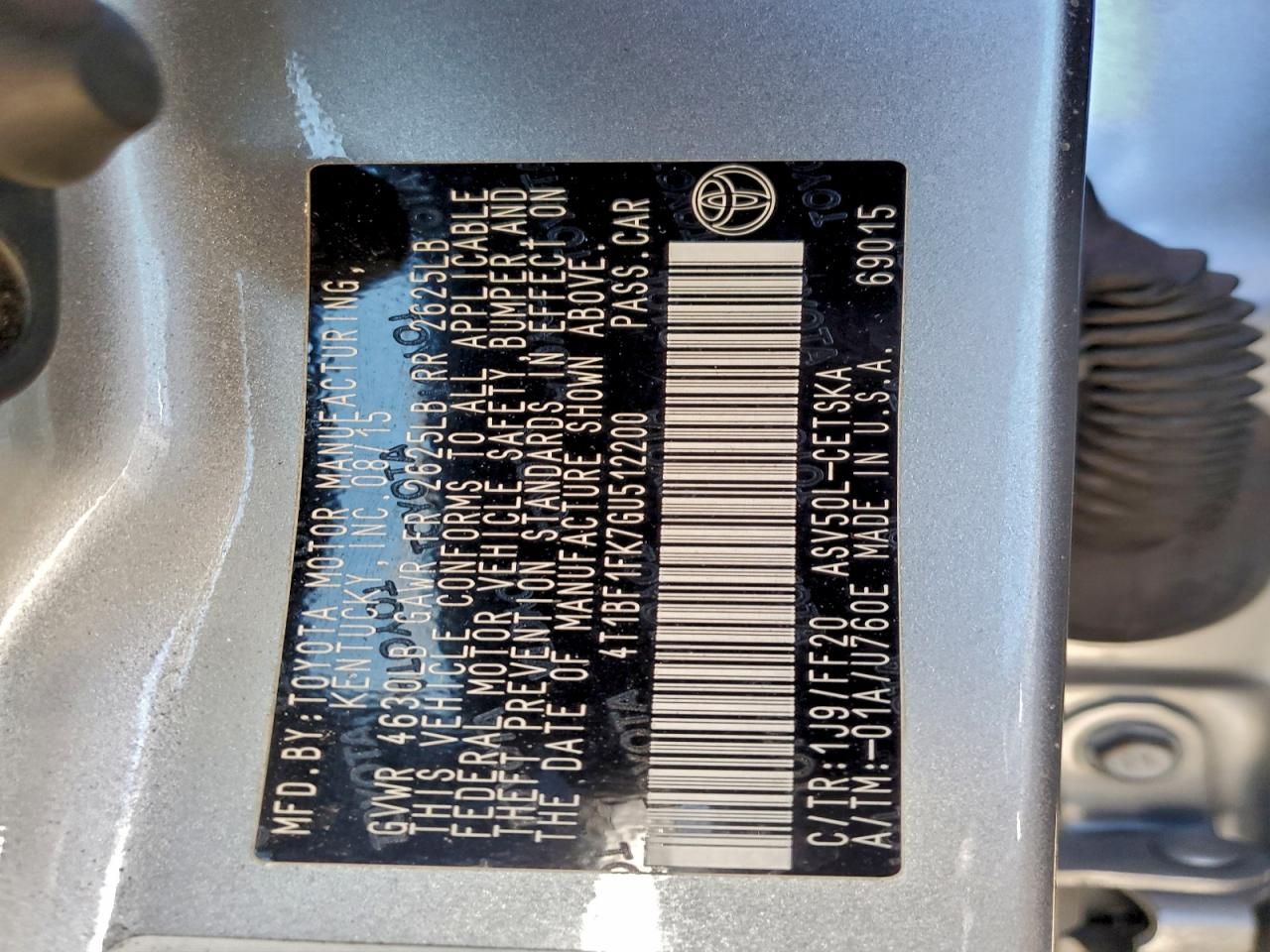 2016 Toyota Camry le