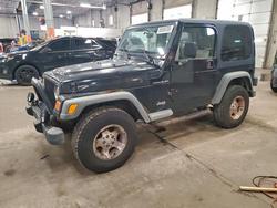 Jeep salvage cars for sale: 2002 Jeep Wrangler / tj Sport