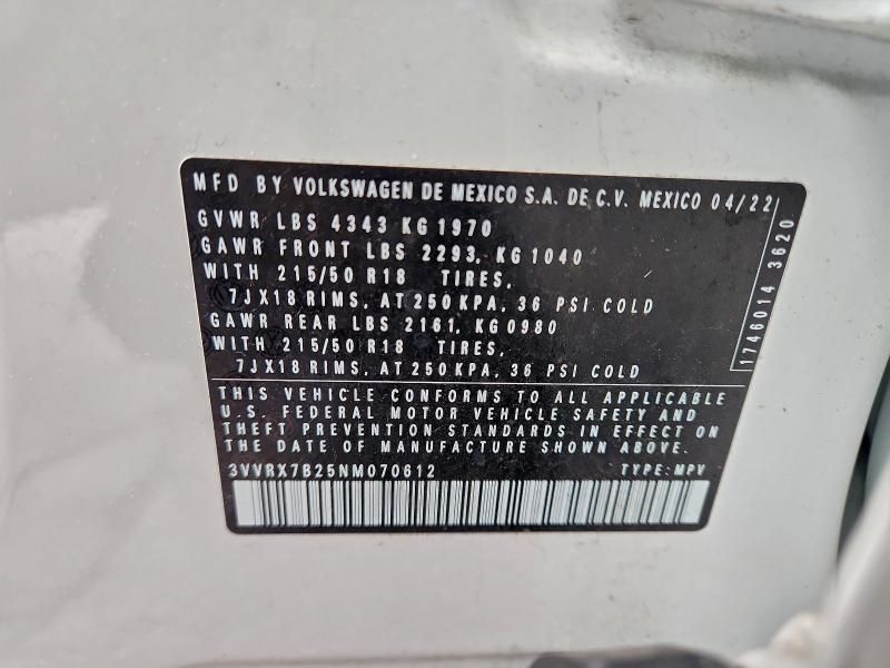 2022 Volkswagen Taos se