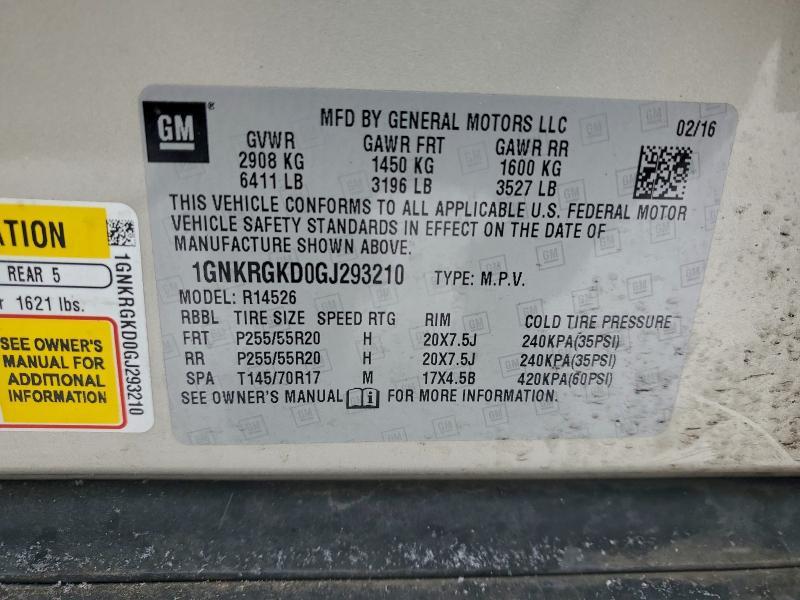 2016 Chevrolet Traverse lt