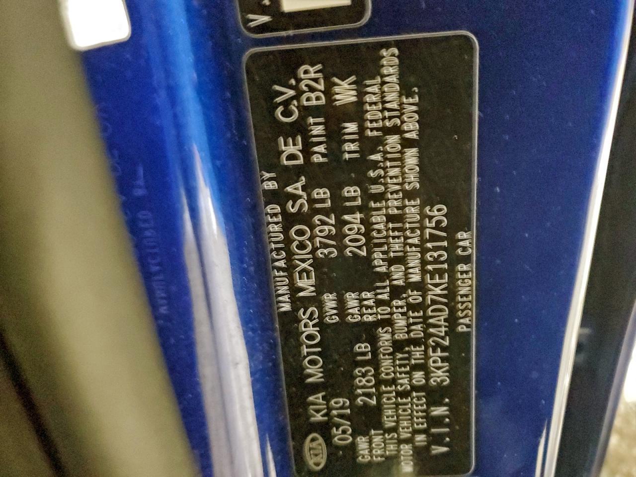 2019 KIA Forte fe