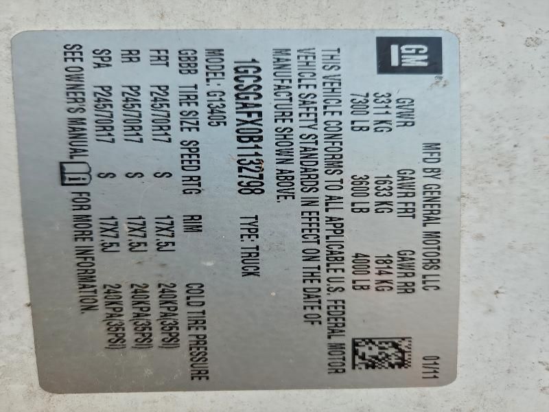 2011 Chevrolet Express G1500