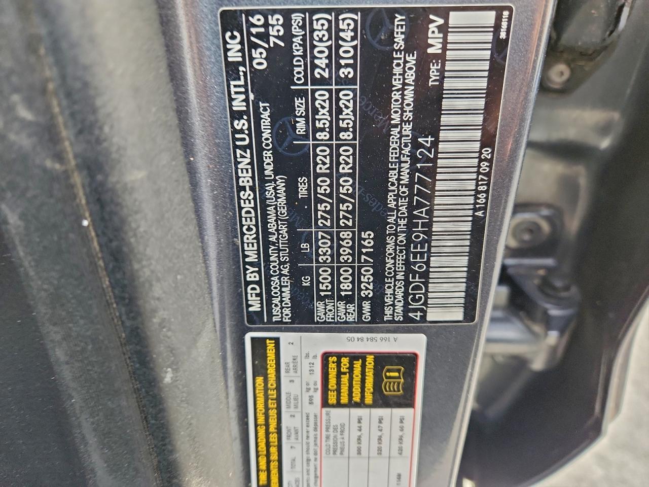 2017 Mercedes-Benz Gls 450 4matic