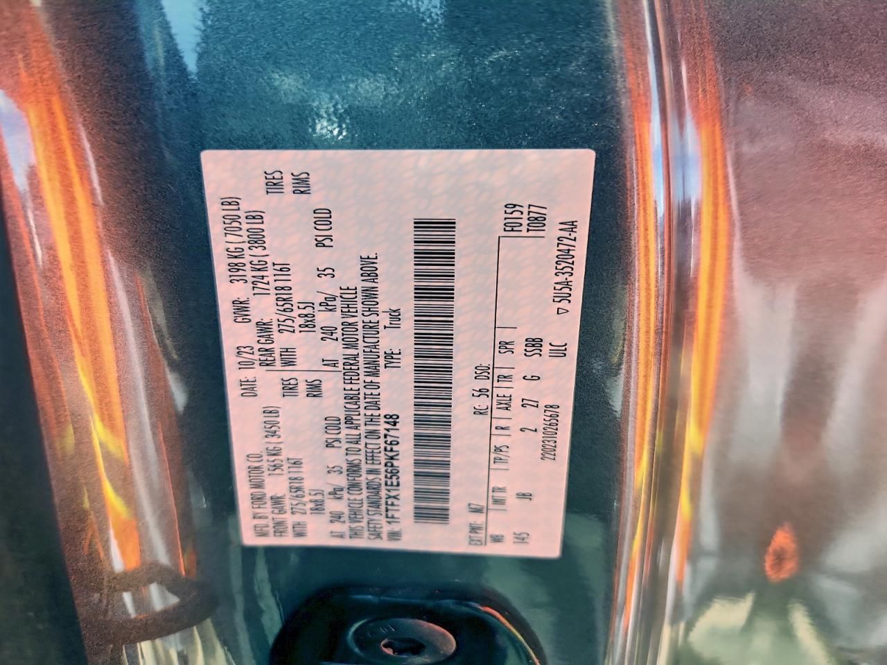 2023 Ford F150 Super cab