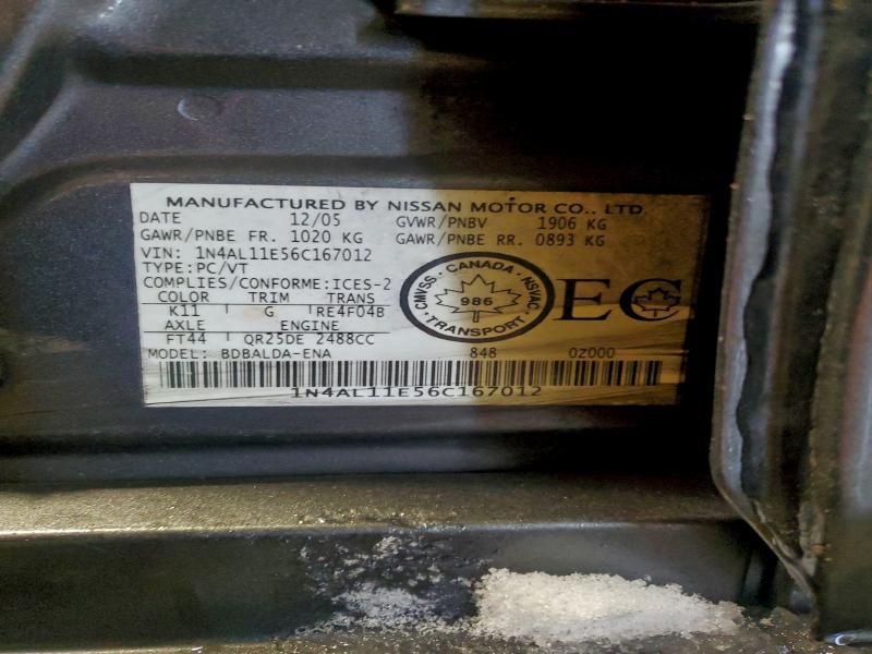 2006 Nissan Altima s