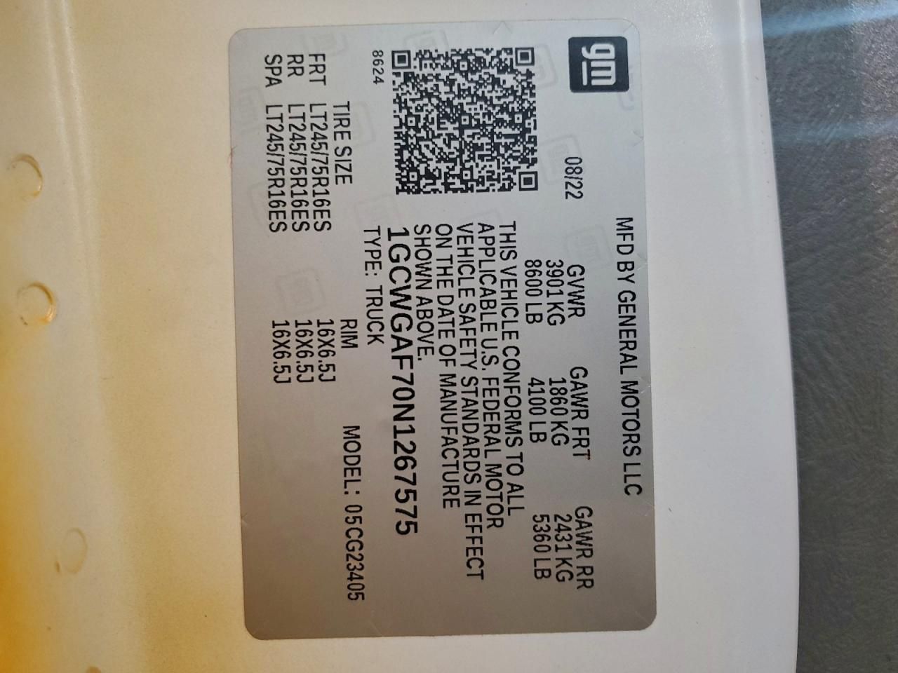 2022 Chevrolet Express G2500