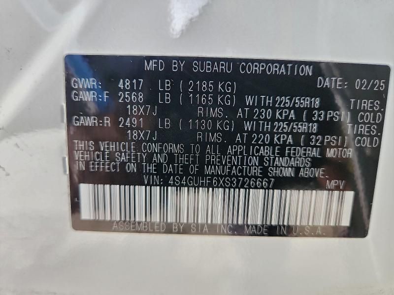 2025 Subaru Crosstrek Sport