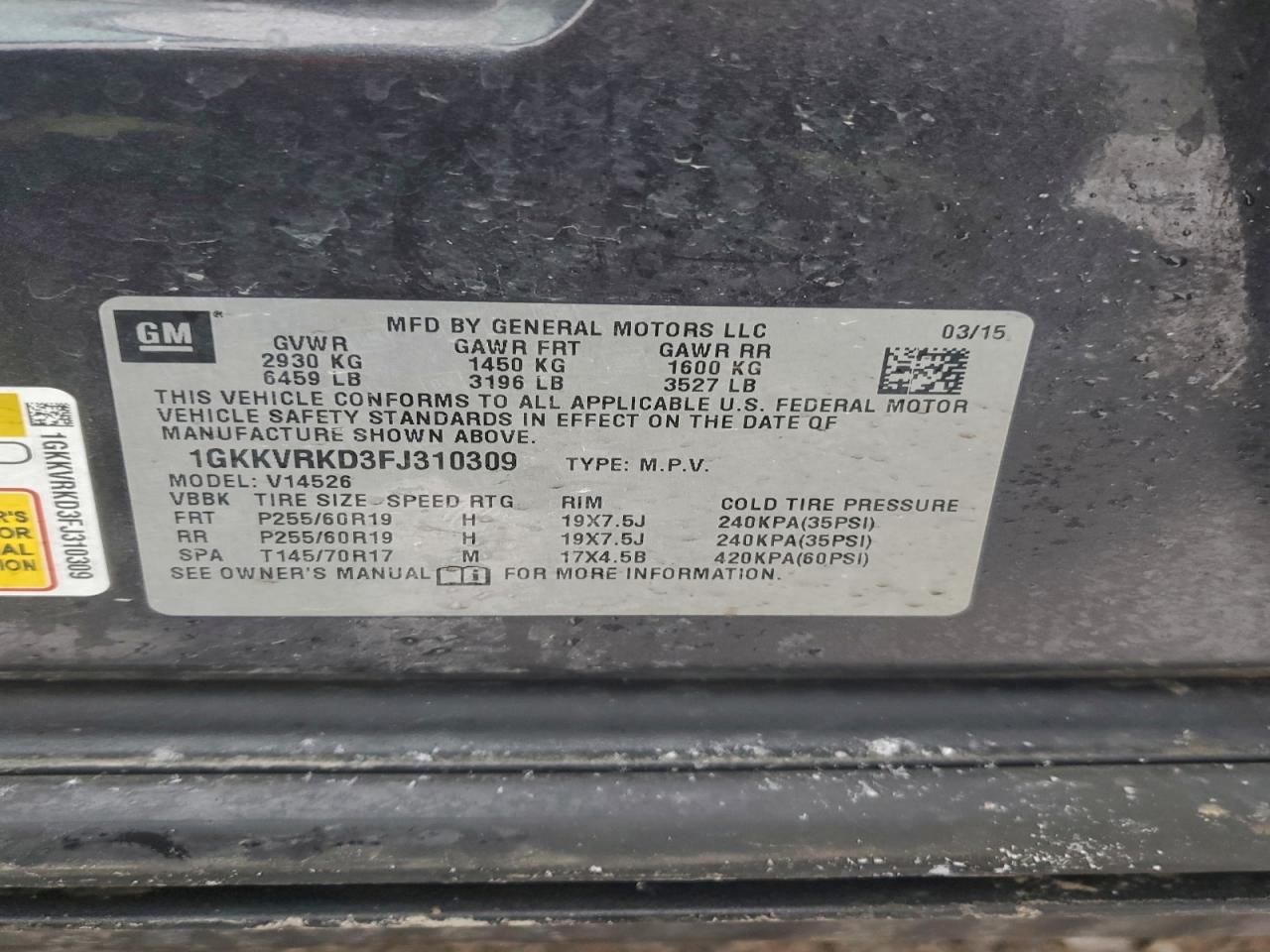 2015 GMC Acadia Slt-1