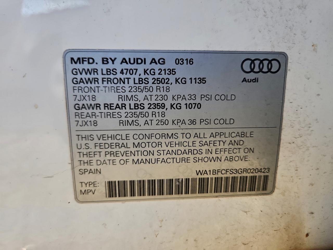 2016 Audi Q3 Premium Plus