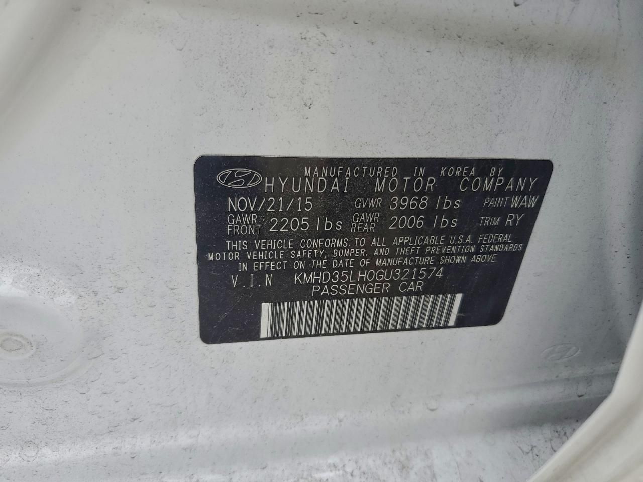 2016 Hyundai Elantra gt