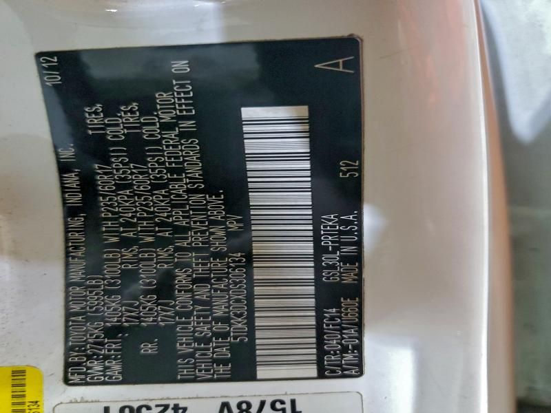 2013 Toyota Sienna le