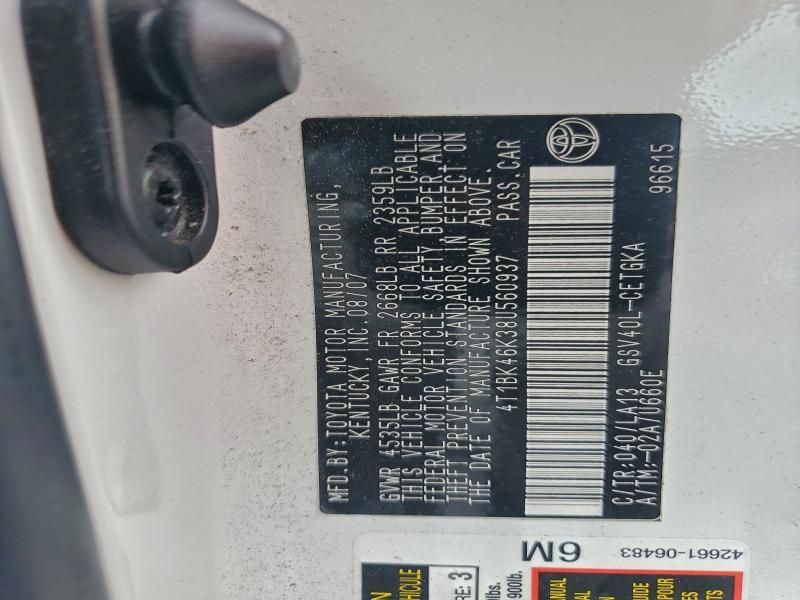 2008 Toyota Camry le