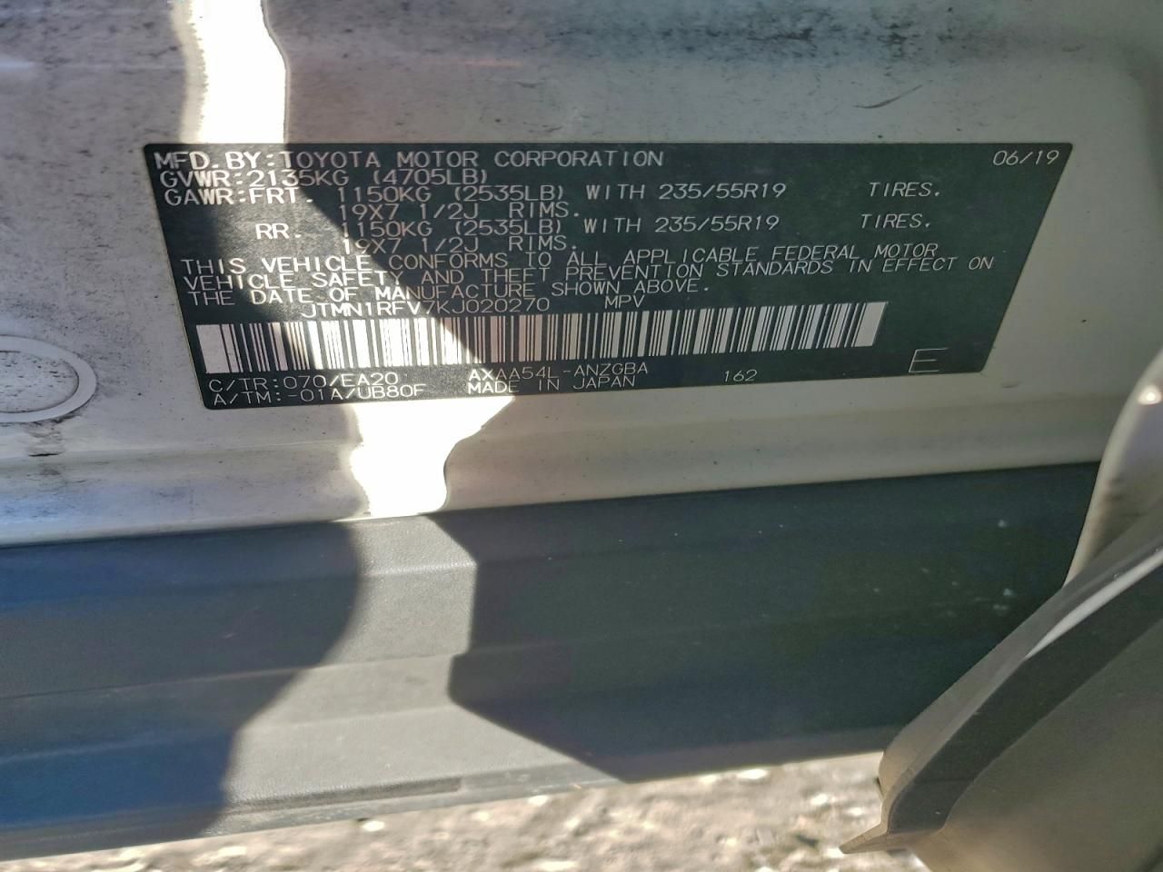 2019 Toyota Rav4 Limited