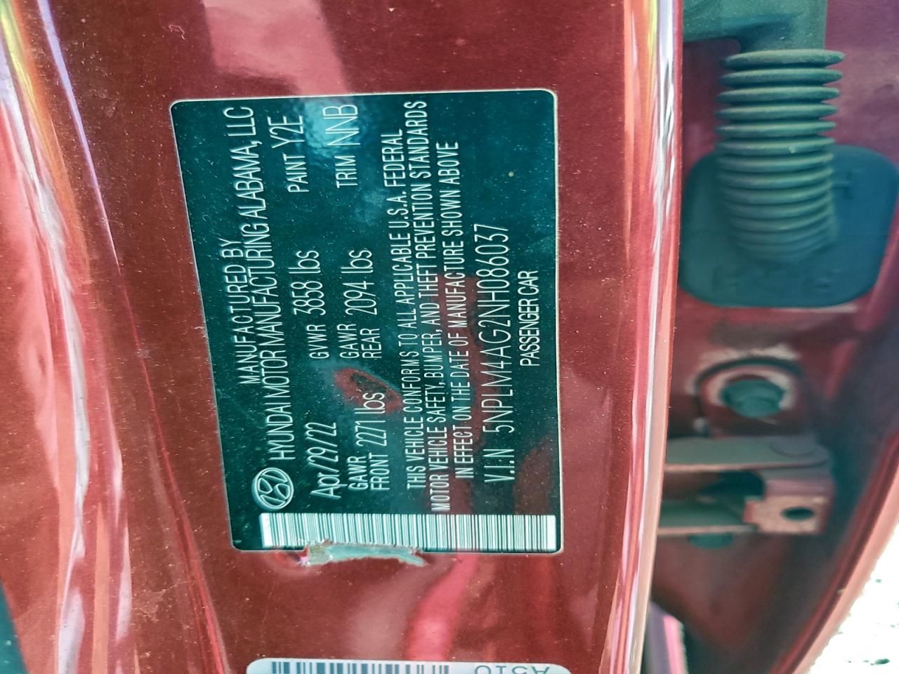 2022 Hyundai Elantra sel