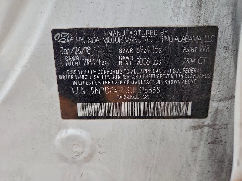 2018 Hyundai Elantra sel