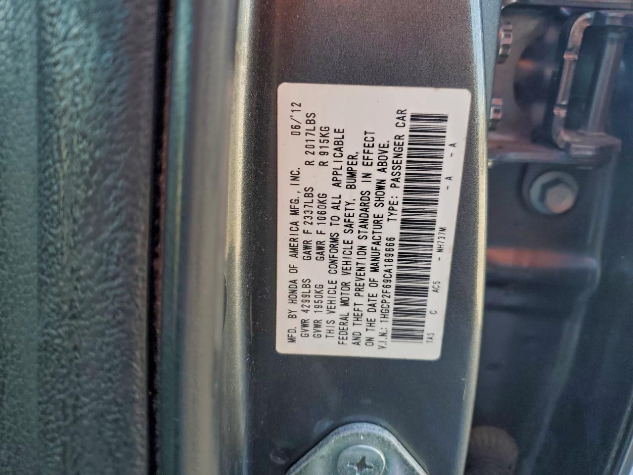 2012 Honda Accord se