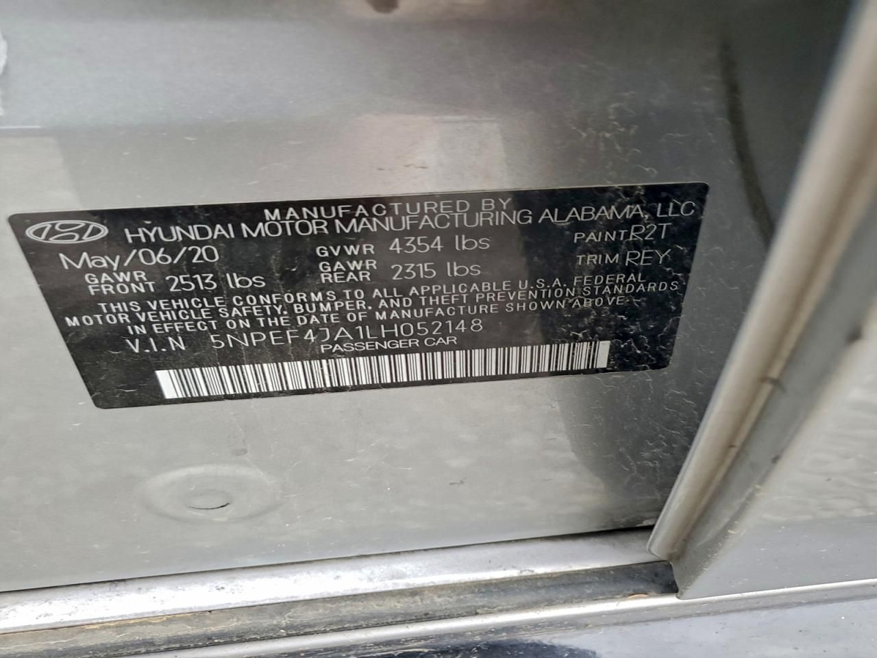 2020 Hyundai Sonata sel