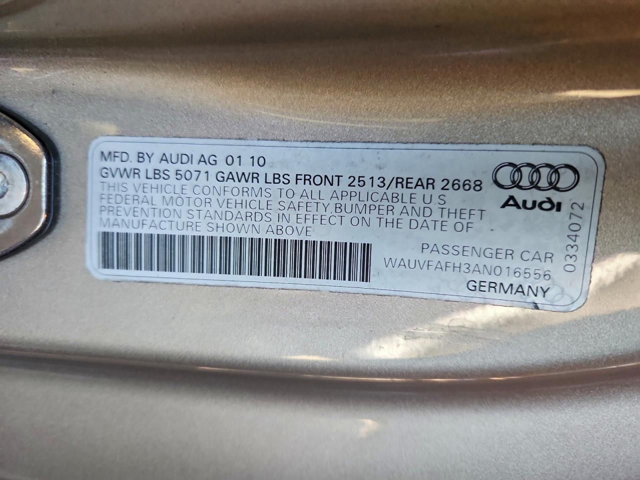 2010 Audi A5 Prestige