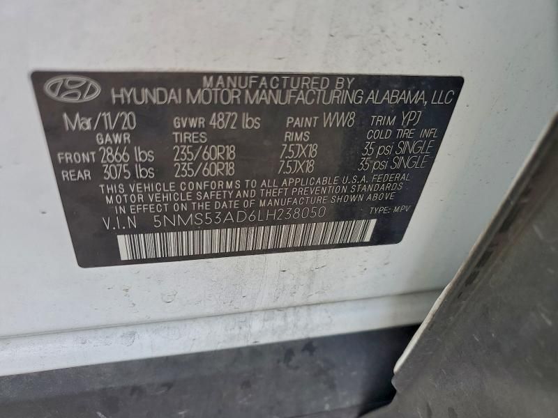 2020 Hyundai Santa fe Limited