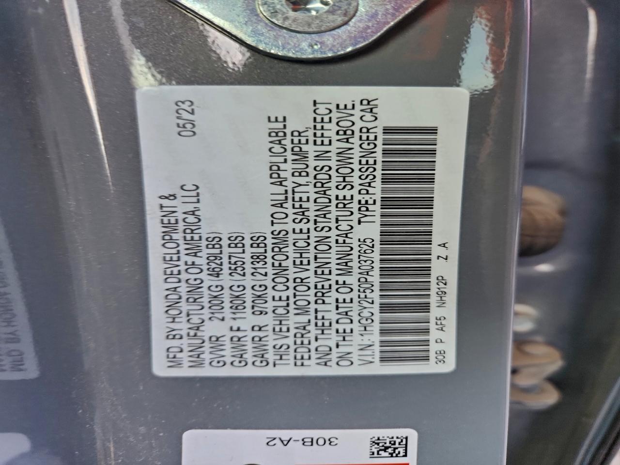 2023 Honda Accord Hybrid Sport