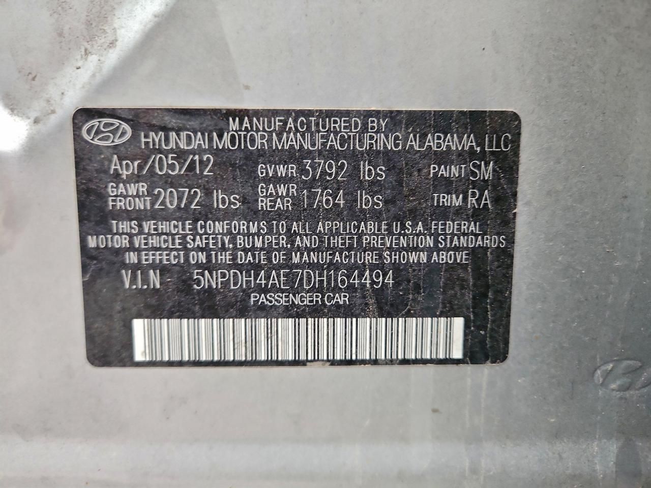 2013 Hyundai Elantra gls