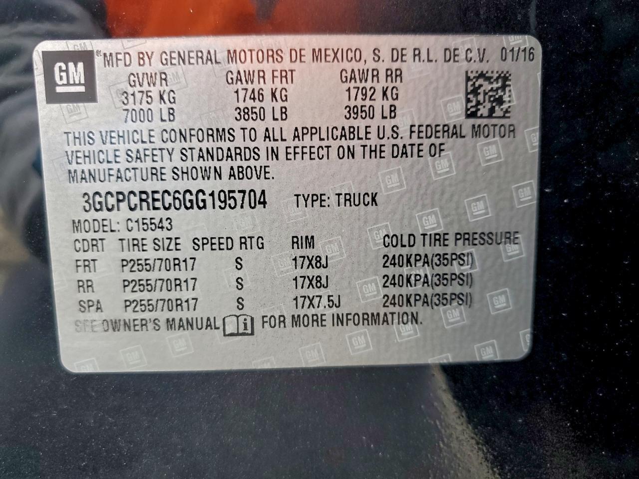 2016 Chevrolet Silverado C1500 lt