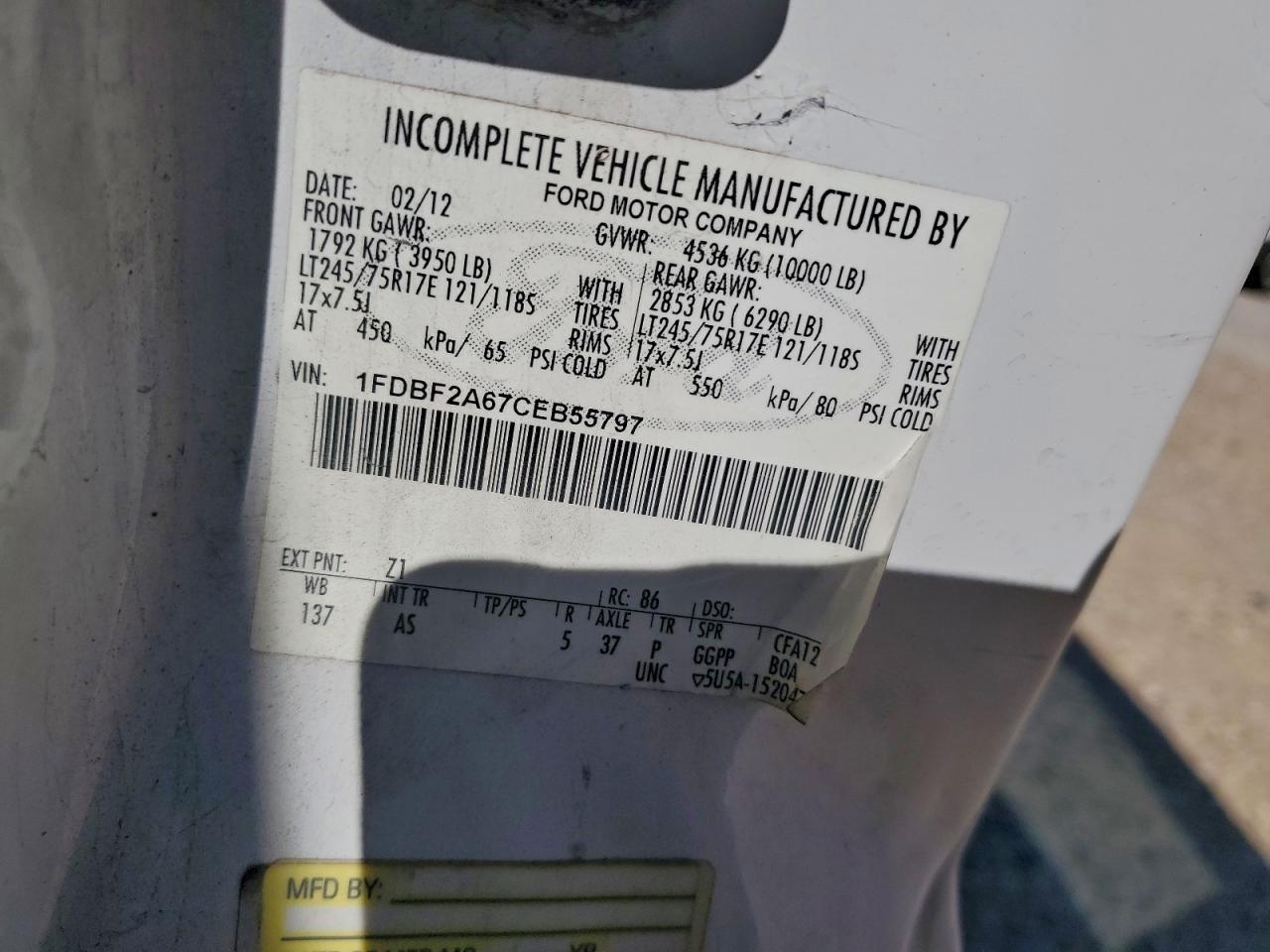 2012 Ford F250 Super Duty