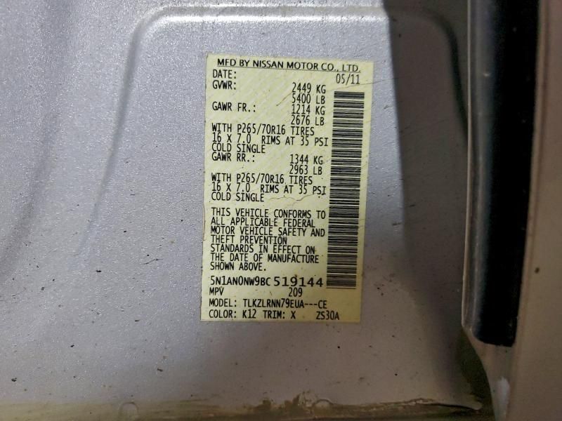 2011 Nissan Xterra off Road