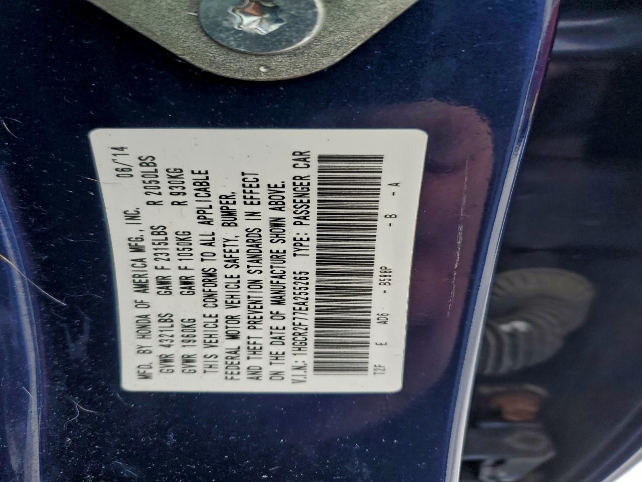 2014 Honda Accord ex